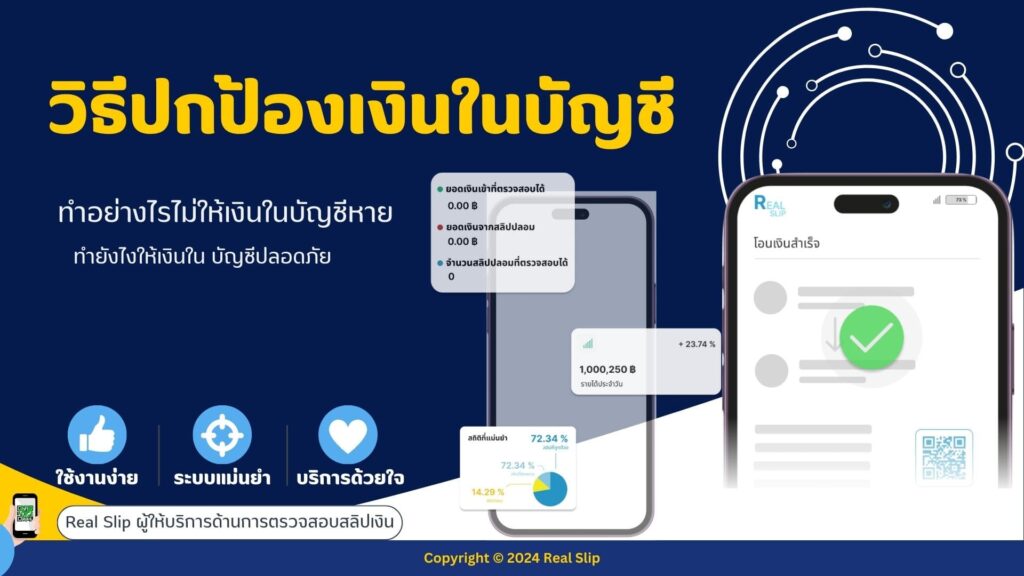 วิธีปกป้องเงินในบัญชี